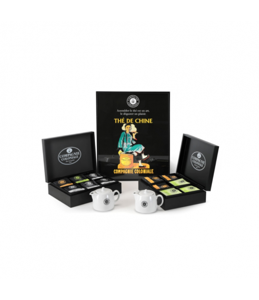 Coffret bois 9 saveurs collection Tea Addict